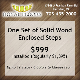 One Set of Solid Wood Enclosed Steps $999