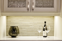 Stunning Details Modern Kitchen Design Glass Tile Backsplash